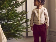 Lil Atelier turtledove heart strik cardigan